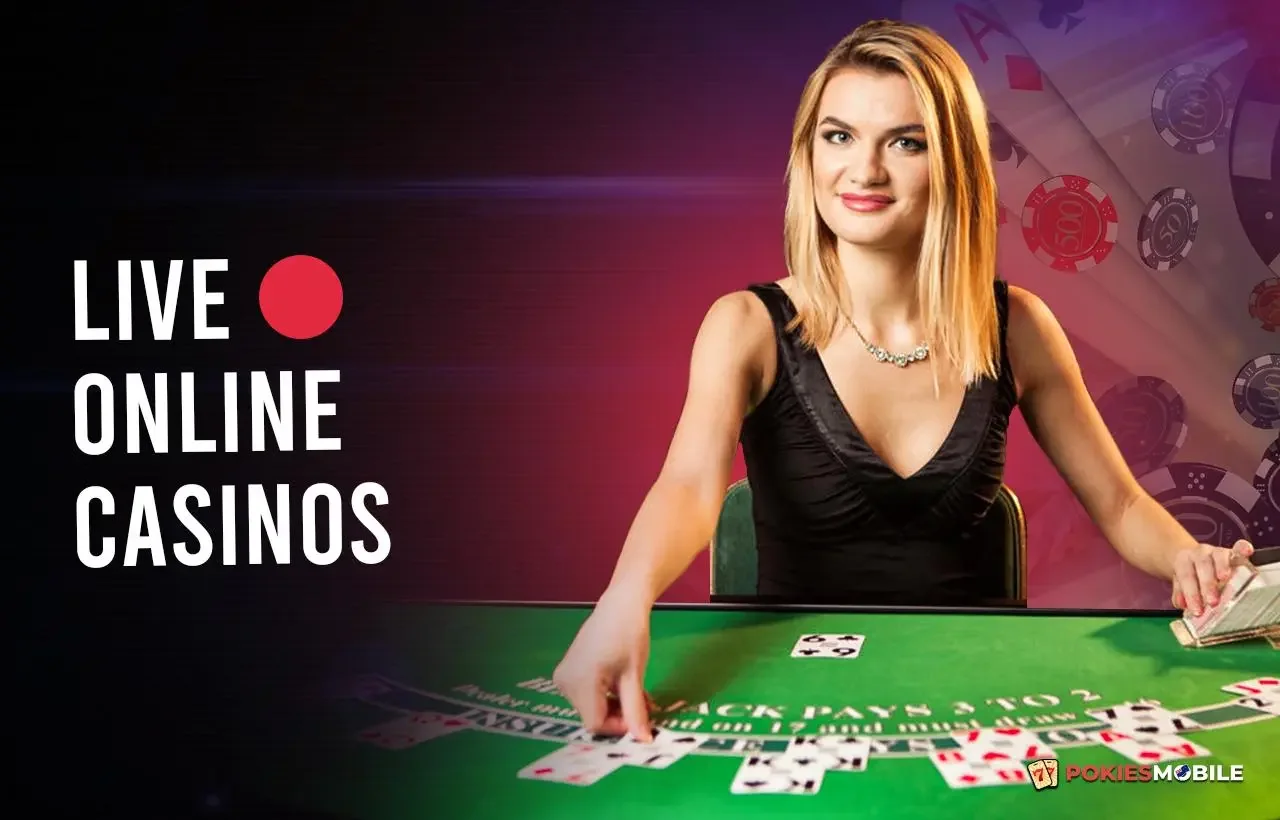 Tampilan meja kasino live ASDTOTO dengan dealer di studio